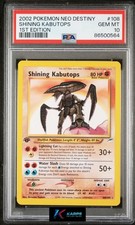 Pokemon PSA 10 Shining Kabutops Holo Neo Destiny 1st Edition  #108/105 Eng