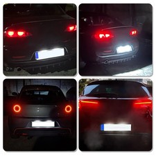 2 LUCI TARGA 6 LED 6000K T10 W5W CANBUS NO ERROR PER ALFA 159 BRERA