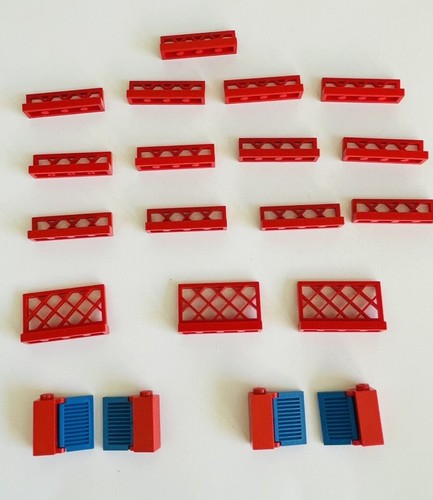 Lego rosso 1x4x2 recinzione - lego,