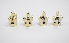 Lego Cromato Placcato Oro 30385 Cristallo di Rocca 5 Punti x4 Nuovo!!