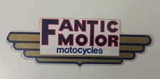 Adesivo Moto Fantic Motor Motocycles Vintage Pubblicitario  