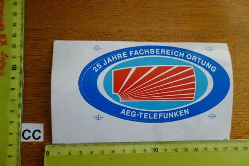 Vecchio adesivo radio - tv,