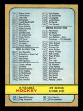 1972 opc pee chee nhl - opc, wha