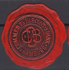 ES9891 Poster stamp sigilli: Commer zu Disconto Bank - Amburgo