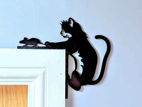Decorazione casa gatto nero - gatto,