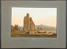 Stampa antica 1890 circa roma