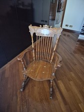 Sedia A Dondolo In Legno Stile