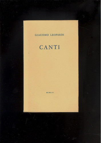 Leopardi giacomo canti - giacomo.,