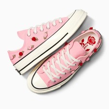 NUOVE scarpe donna CONVERSE Chuck 70 rose cuore A13649C San Valentino A09113C