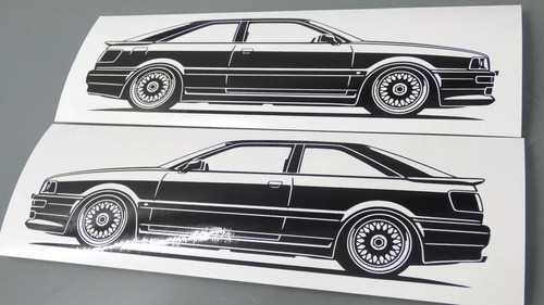 Adesivo audi coupè - adesivo,