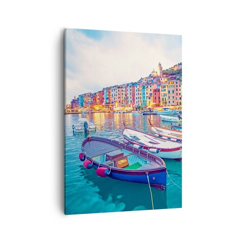 Quadro tela 50x70cm porto - quadro,