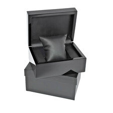 Astuccio Scatola in Legno Laccato Orologio Cuscino 15x12x8 cm Alta Qualità