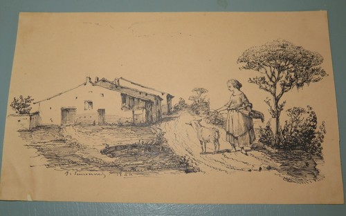 Scuola francese xix disegno - scuola,