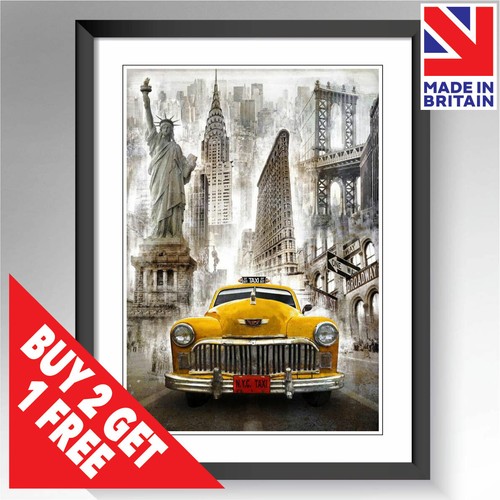Poster stampa new york taxi - york,