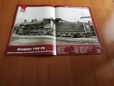 1989 GRUPPO 740 FS LOCOMOTIVE ITALIANE CARATTERISTICHE TECNICHE EPOCA VINTAGE 