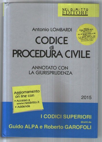 Codice procedura civile - codice,