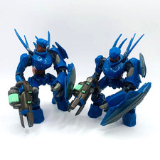 Lotto action figure Halo 2 Hunters 5" pollici Covenant 2005 Joyride Studios LEGGI DESCRIZIONE