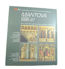 VECCHIO ELENCO TELEFONICO CARTONATO SIP 1986 MANTOVA TELEFONO VINTAGE