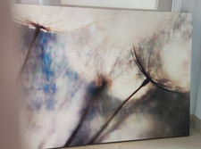 Quadro moderno tema floreale: dente di leone stilizzato - stampa su tela canvas 