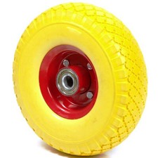 RUOTA IN GOMMA PER CARIOLA CARRELLO CON CUSCINETTO 260 LB 200 KG 4.10 /3.50 - 4