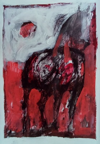 Quadro acrilico cavallo - quadro, "