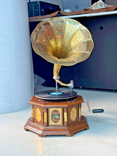 Grammofono hmv look vintage - grammofono,