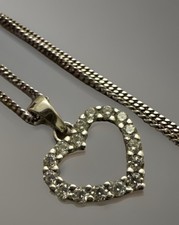 Collana catena 16" argento