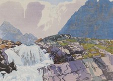 Xilografia Mountain Torrent