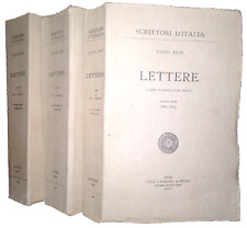 TESTI " Lettere " 3 Volumi 1967 - Letteratura Poesia Storia Classici Seicento