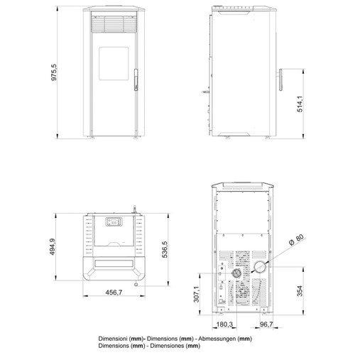 Stufa pellet ilena - stufa,