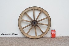 Vecchio carrello in legno vintage ruota carro / 45 cm - CONSEGNA GRATUITA