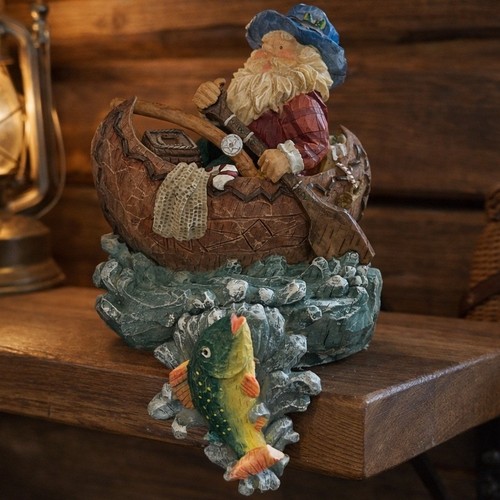Statuina vintage pesca babbo - vintage,