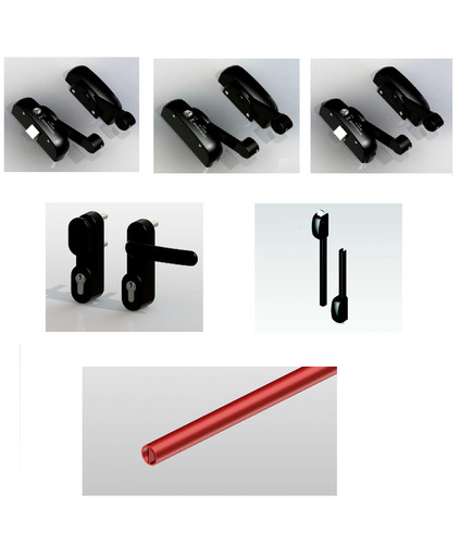 Maniglia cilindro barra kit - cilindro,