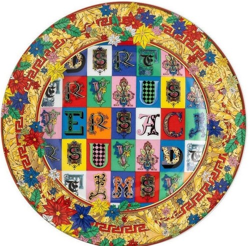 Piatto versace medusa chiave - piatto,