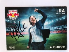 Autografo RENE AUFHAUSER-Red Bull Salisburgo-58 Cappellini AUSTRIA-Ex-Voitsberg-AK firmata