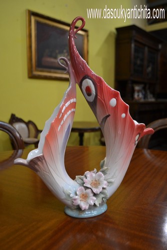 Vaso porcellana papillon - porcellana,