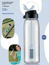 TUPPERWARE Ecobottiglia Pure&Go da 750 ml con filtro