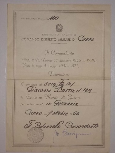 Ww1 ww2 pnf attestato - ww1,