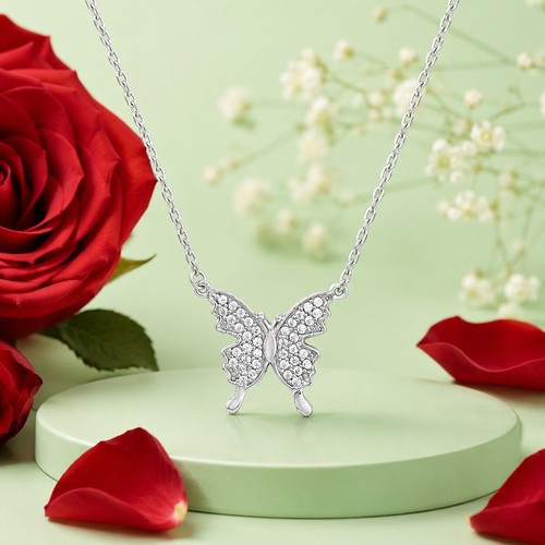 Collana con ciondolo - , farfalla