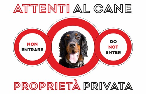 Cartello segnaletico attenti - cartello,
