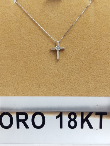 Collana oro bianco - in, 750