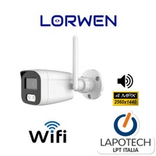 Lorwen IP Camera BA19GS4NWAM Telecamera WiFi Audio 4 mpx 300 metri Micro SD