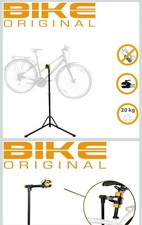 Cavalletto pieghevole per la manutenzione della bici con terminale a pinza 