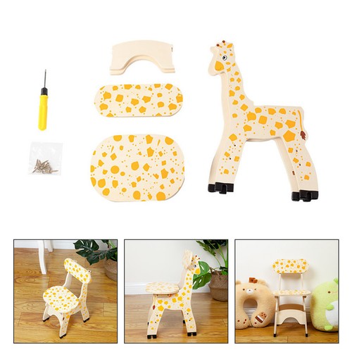 Sedia giraffa legno - sedia, per