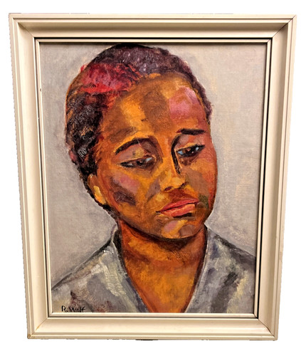 Dipinto olio ritratto donna