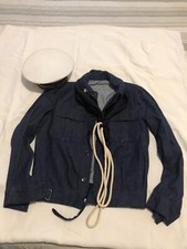 LOTTO MARINA GIACCA CAPPELLO, CORDONE CON FAZZOLETTO NERO CAPITANERIE DI PORTO