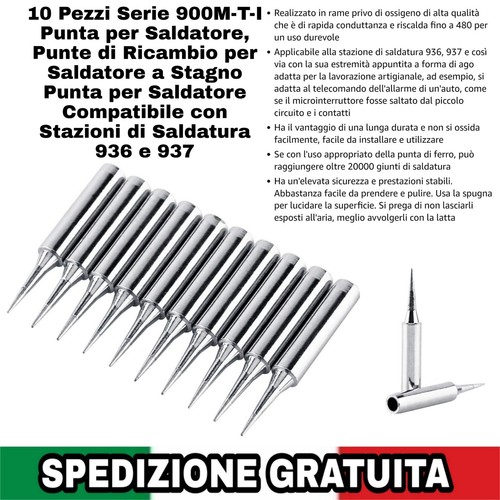 10pz serie 900m punta - 900m-t-i,