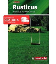 Seme per Prato Rusticus 5 kg 150/250 mq Facile e Veloce Bassa Irrigazione