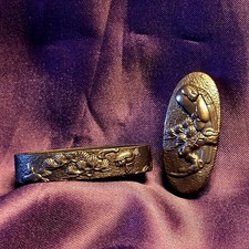 Fuchi Kashira per spada katana