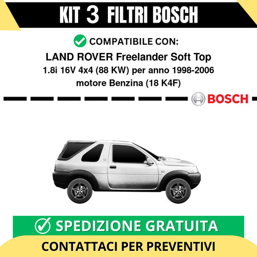 Kit bosch filtri tagliando - kit, 3